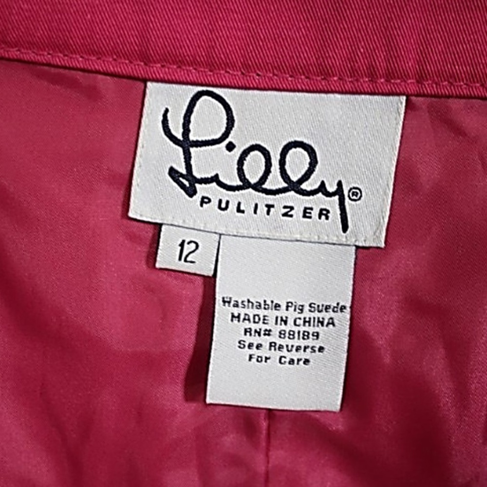 🌸 LILLY PULTIZER PIG SKIN SUEDE DANA SKIRT - Picture 4 of 5
